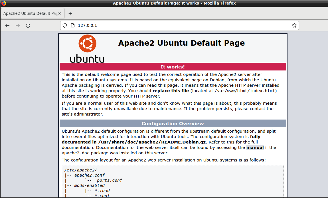 page par defaut